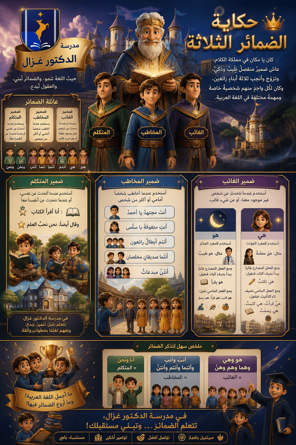 حكاية الضمائر الثلاثة 👑